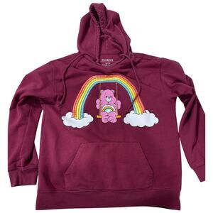 CareBears‎ rainbow hoodie juniors Medium 7-9